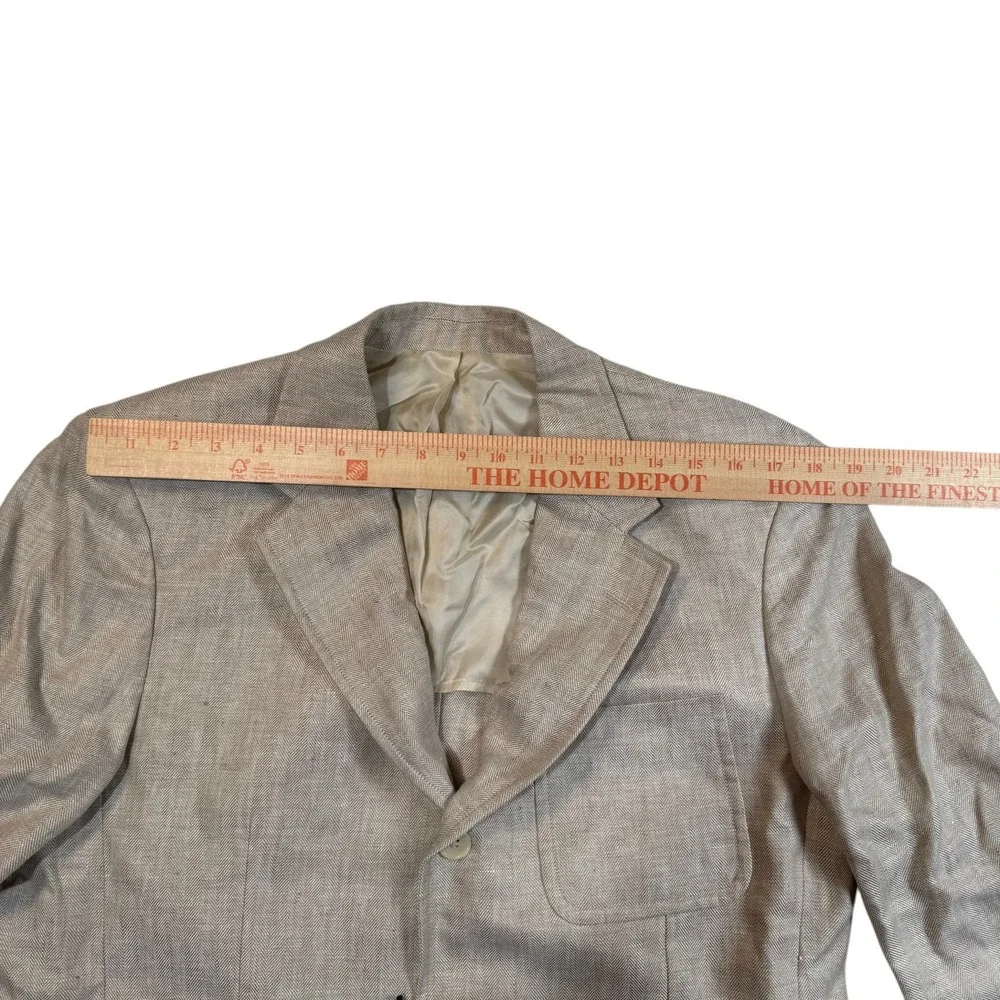 Buck Mason Natural Linen Herringbone Hollywood Sport Coat Blazer 42R NEW $698
